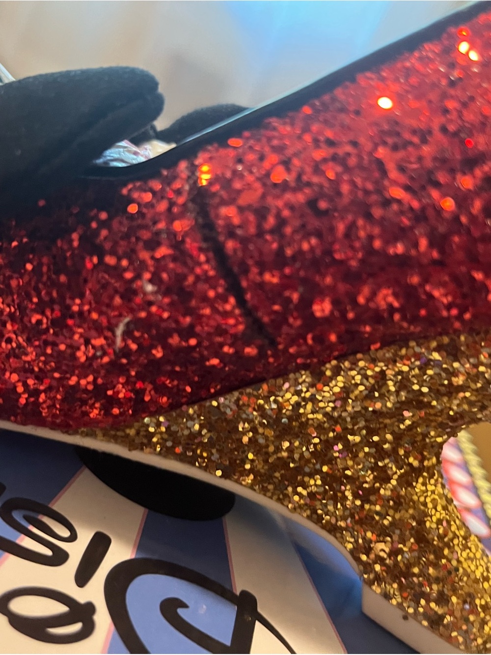 Irregular Choice/Disney “Oh Boy” Red Glitter Mickey Mouse Heels - Picture 8 of 10